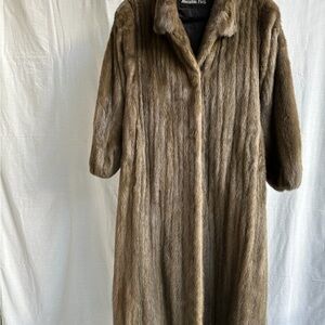 Women's Luxurious Brown  by Memphis Furs Mink Coat